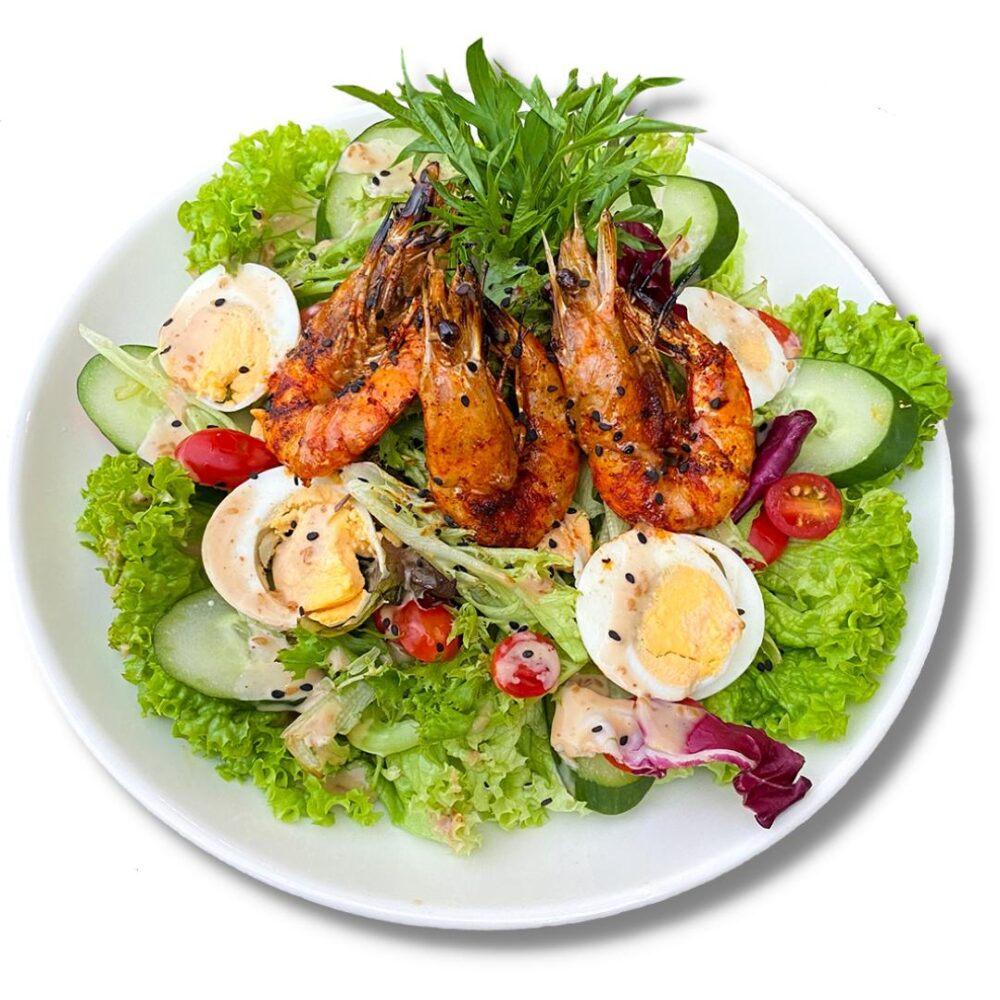 CAJUN PRAWN & EGG SALAD
